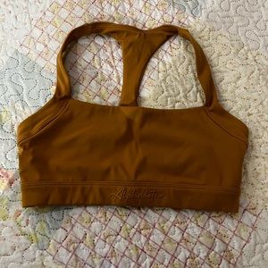 Alphalete pulse balance bra in chestnut